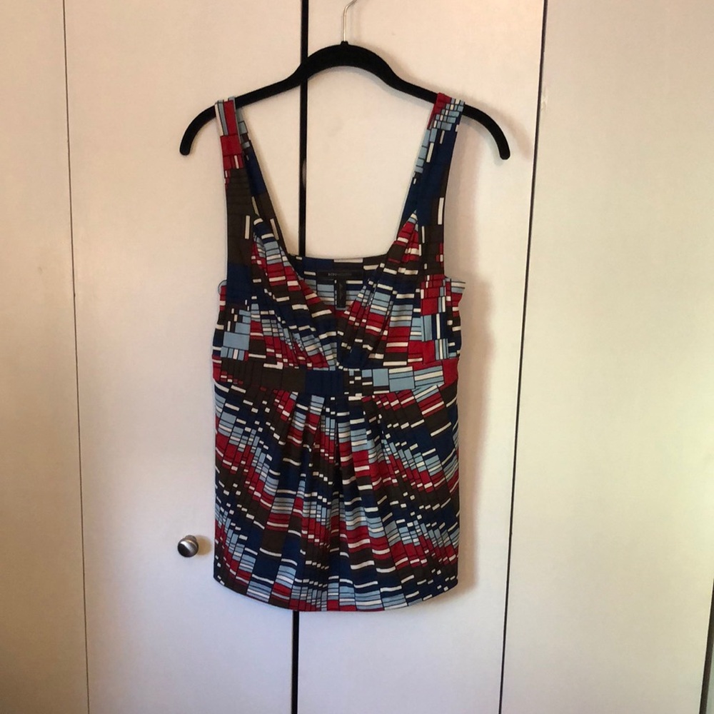 BCBGMAXAZRIA Geometric Top